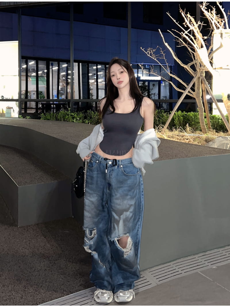 Gateless - Korean Women Fashion - #momslook - Ash Jeans - 3