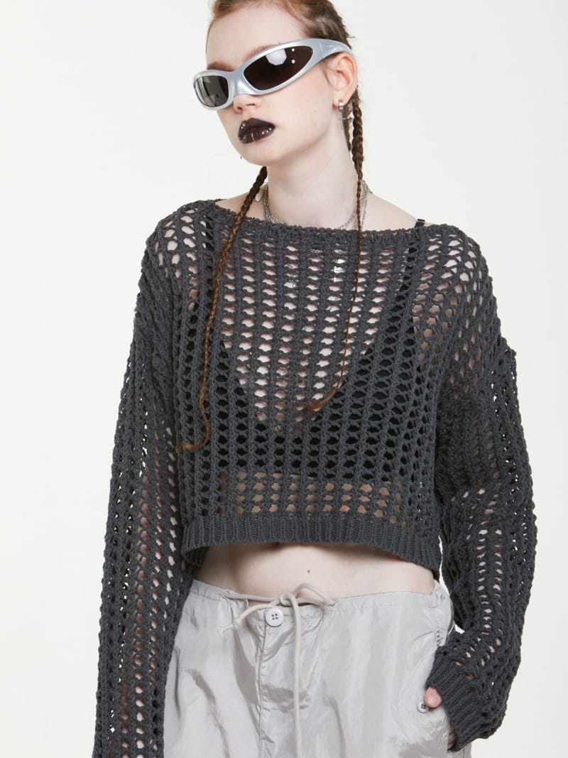 Gateless - Korean Women Fashion - #momslook - Bay Crop Knit Tee - 4