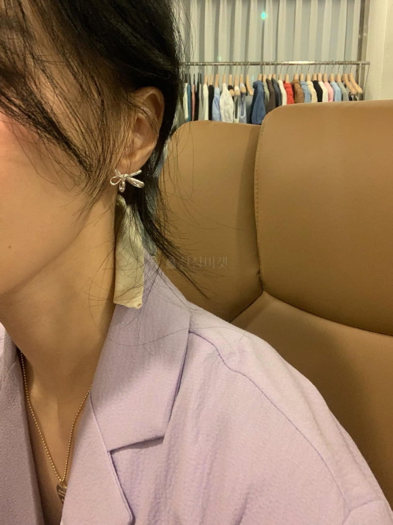 Giggle - Korean Women Fashion - #thelittlethings - Butterfly Ribbon Earring - 2