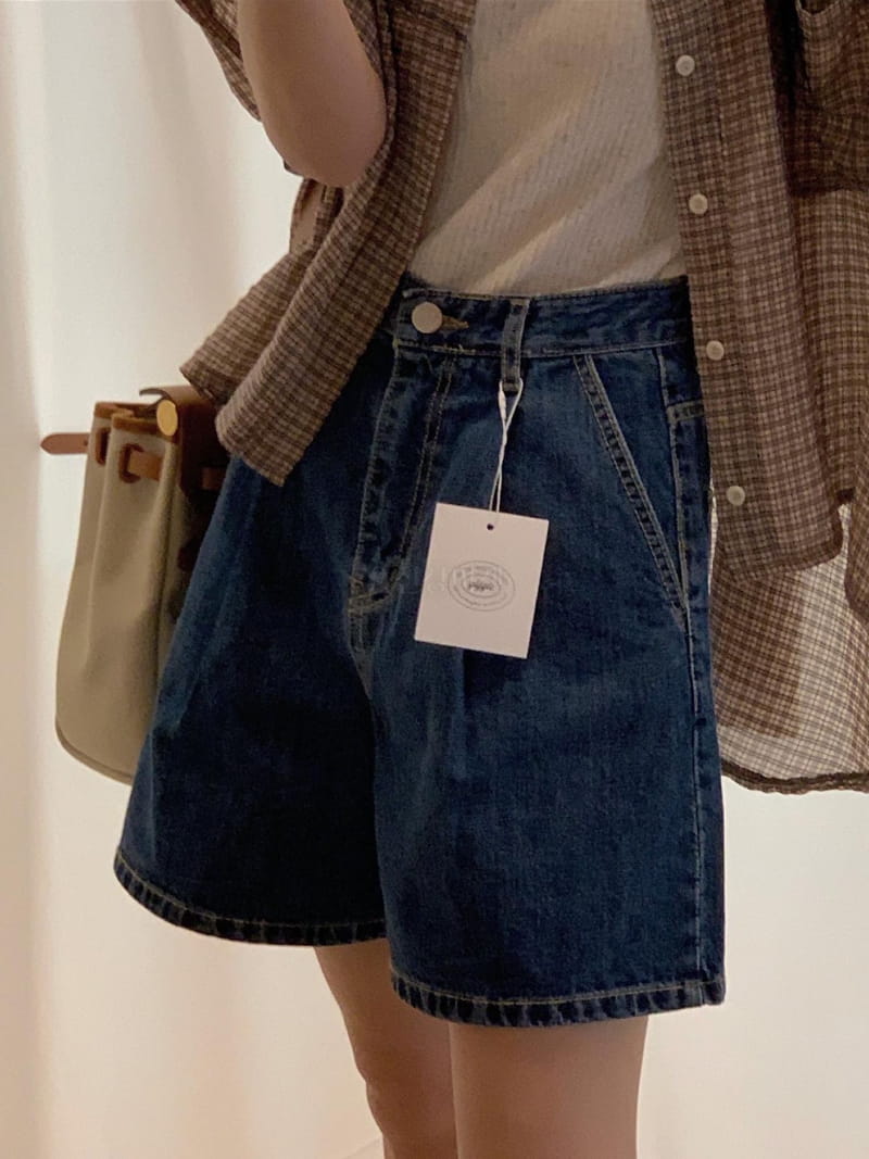 Giggle - Korean Women Fashion - #momslook - Le Denim Shorts - 4
