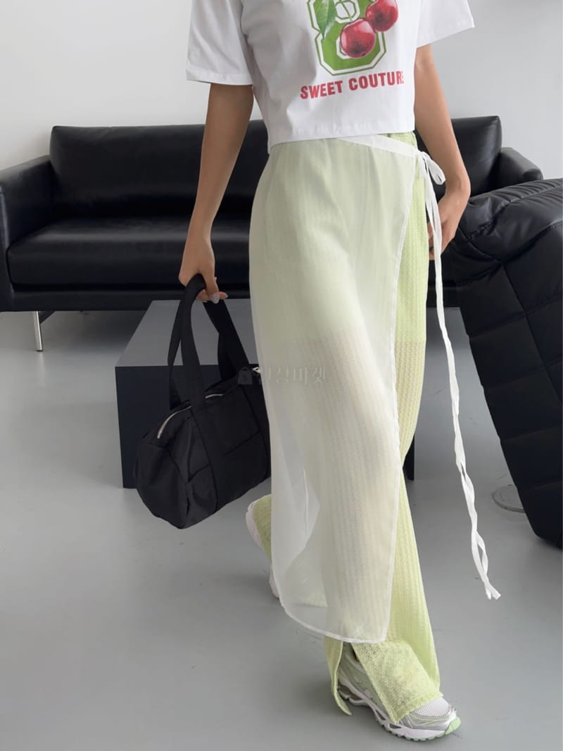 Ginger - Korean Women Fashion - #momslook - Chiffon Wrap Skirt - 7