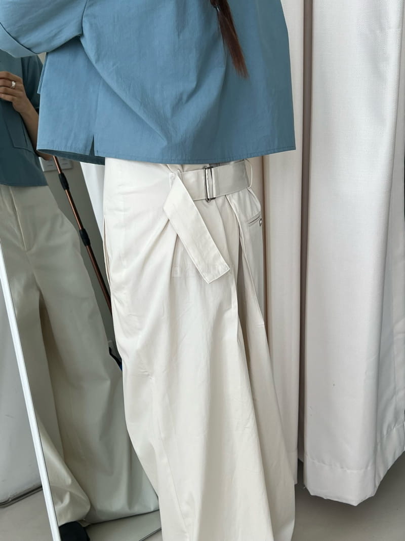 Greek - Korean Women Fashion - #momslook - Belt Wrap Pants - 8
