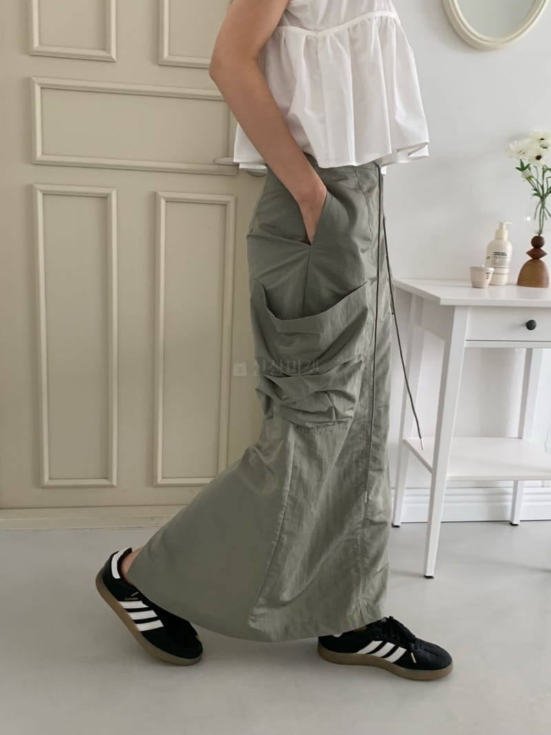 Greek - Korean Women Fashion - #momslook - Cowl Maxy Skirt - 2
