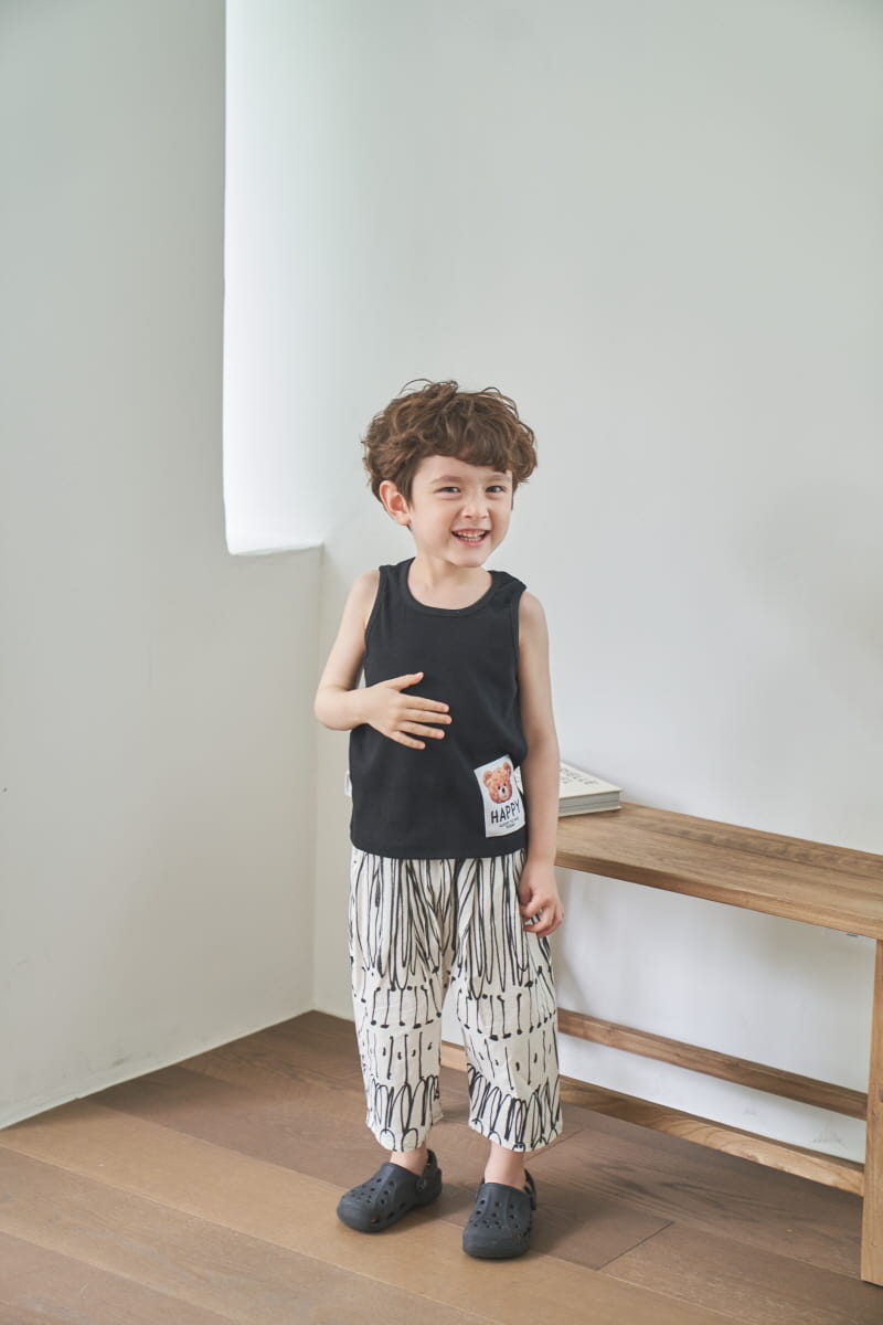 Green Tomato - Korean Children Fashion - #childrensboutique - Geometry Wrinkle Pants - 7