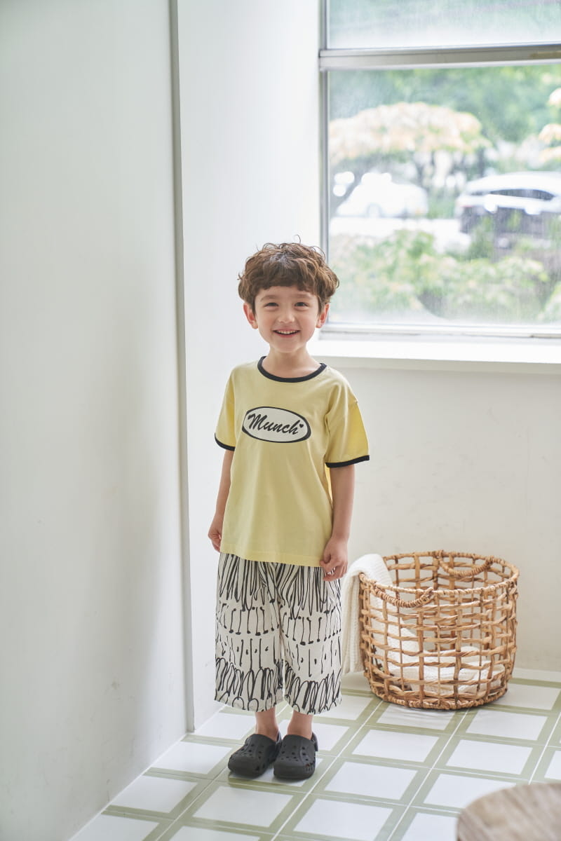 Green Tomato - Korean Children Fashion - #kidsshorts - Geometry Wrinkle Pants - 11