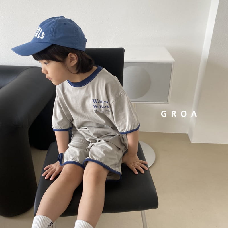 Groa - Korean Children Fashion - #designkidswear - Wave Top Bottom Set - 7