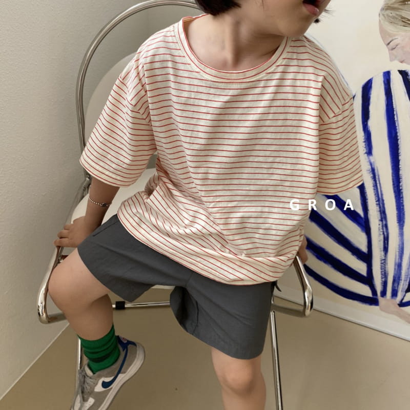 Groa - Korean Children Fashion - #discoveringself - Summer Stripes Tee - 5