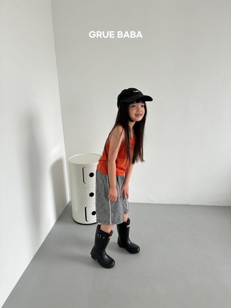 Grue Baba - Korean Children Fashion - #designkidswear - Snail Sleeveless - 5