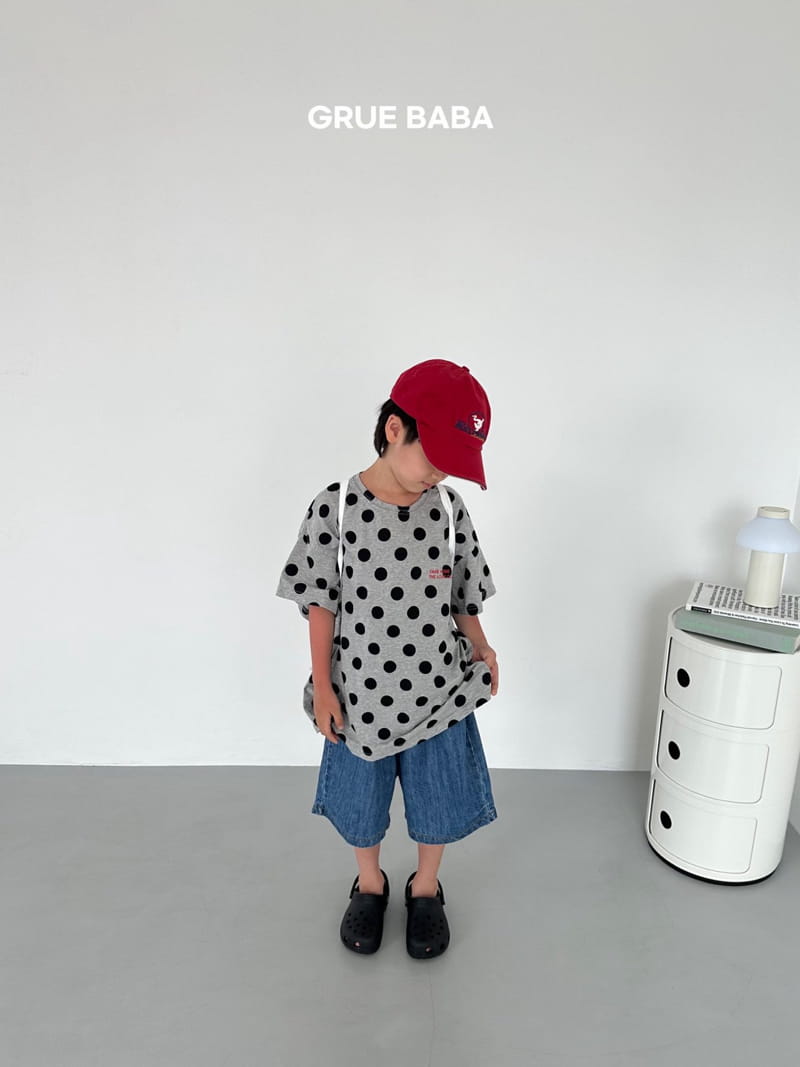 Grue Baba - Korean Children Fashion - #kidsshorts - Ice Flakes Top Bottom Set - 10