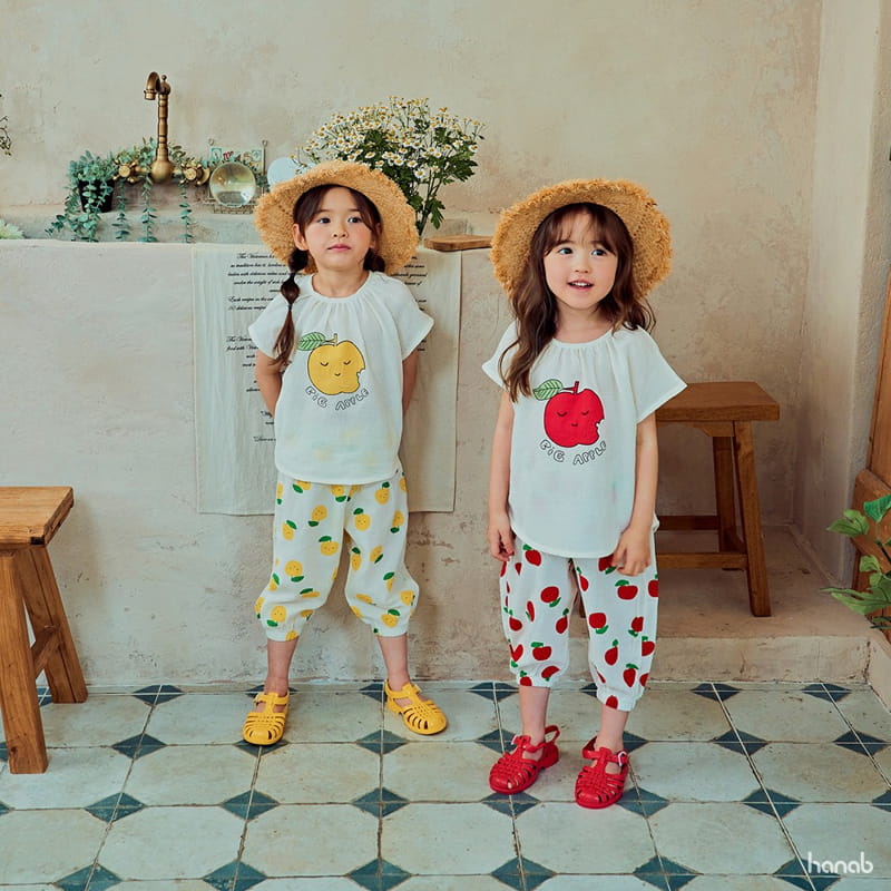 Hanab - Korean Children Fashion - #Kfashion4kids - Big Apple Top Bottom Set - 7