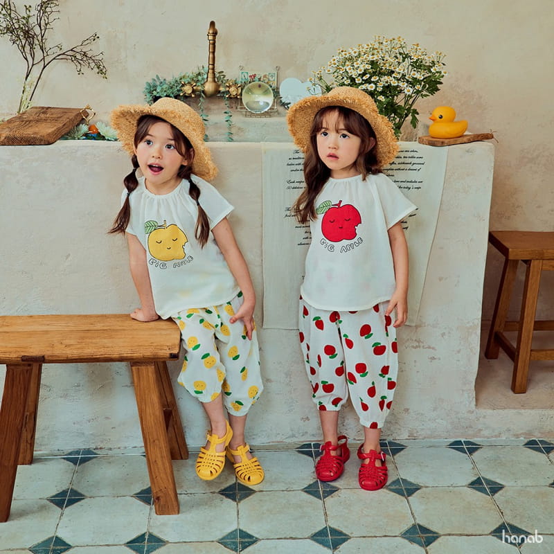 Hanab - Korean Children Fashion - #fashionkids - Big Apple Top Bottom Set - 3