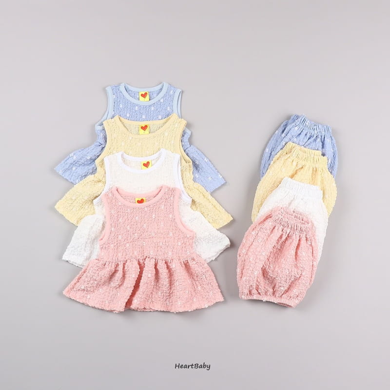 Heart Baby - Korean Children Fashion - #childrensboutique - Popcorn Top Bottom Set - 4