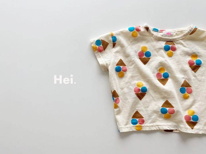 Hei - Korean Children Fashion - #childofig - Ice Cream Tee - 2