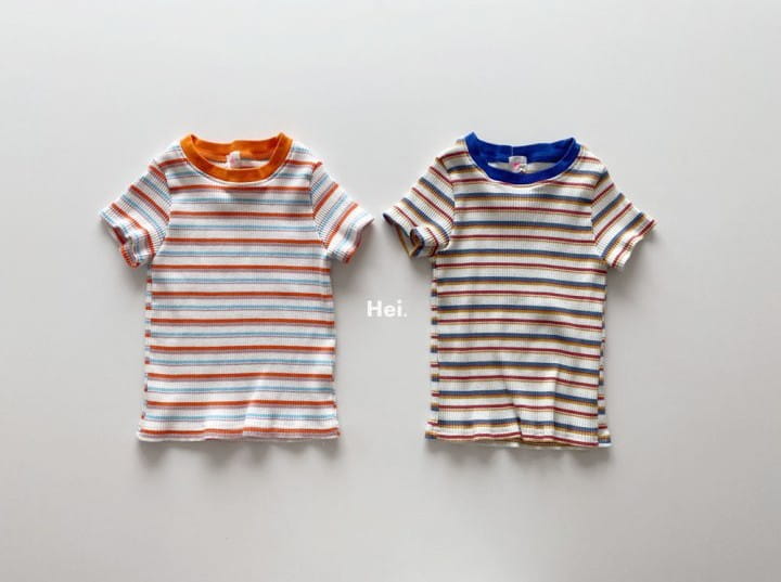 Hei - Korean Children Fashion - #fashionkids - Strips Tee