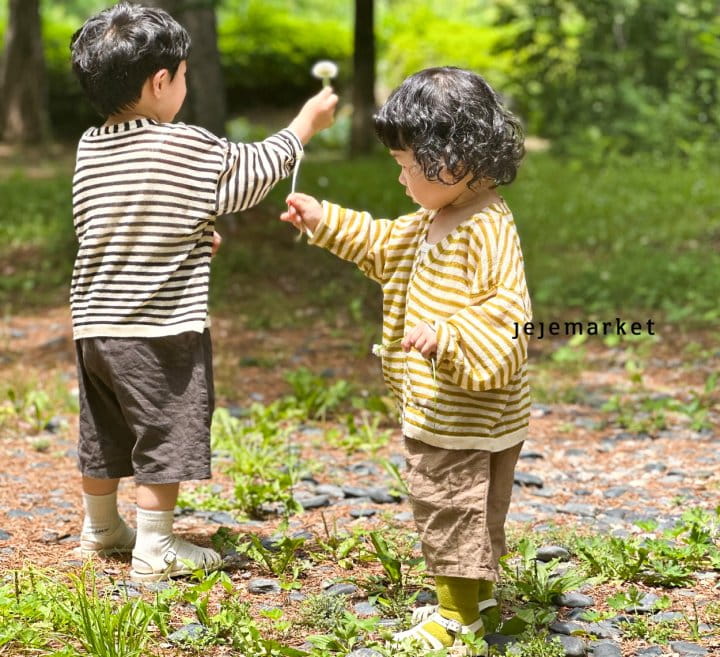 Jeje Market - Korean Children Fashion - #Kfashion4kids - Moy Stripes Cardigan