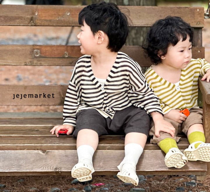 Jeje Market - Korean Children Fashion - #littlefashionista - Moy Stripes Cardigan - 2