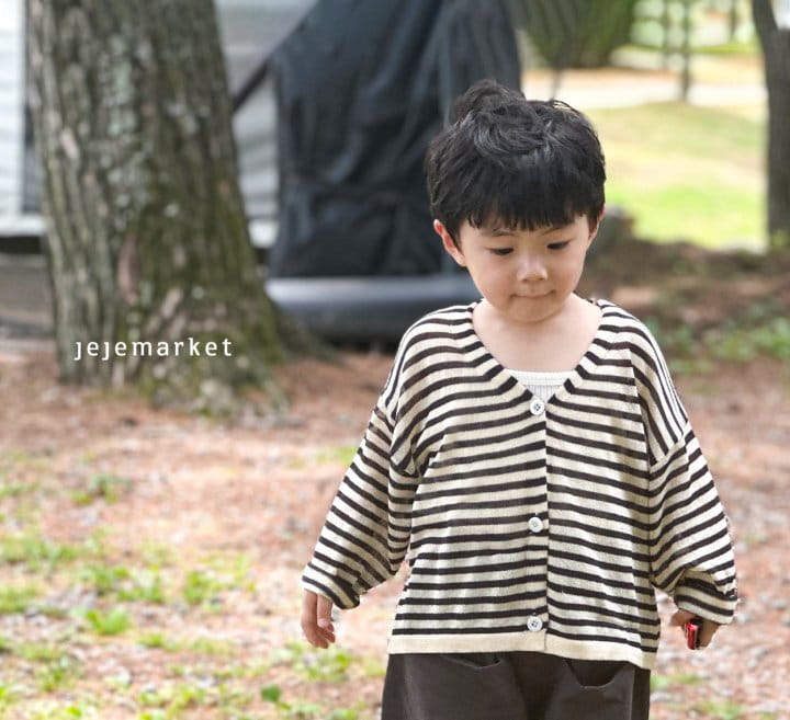 Jeje Market - Korean Children Fashion - #prettylittlegirls - Moy Stripes Cardigan - 5