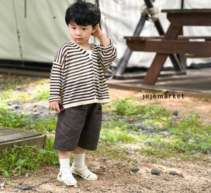Jeje Market - Korean Children Fashion - #todddlerfashion - Moy Stripes Cardigan - 6