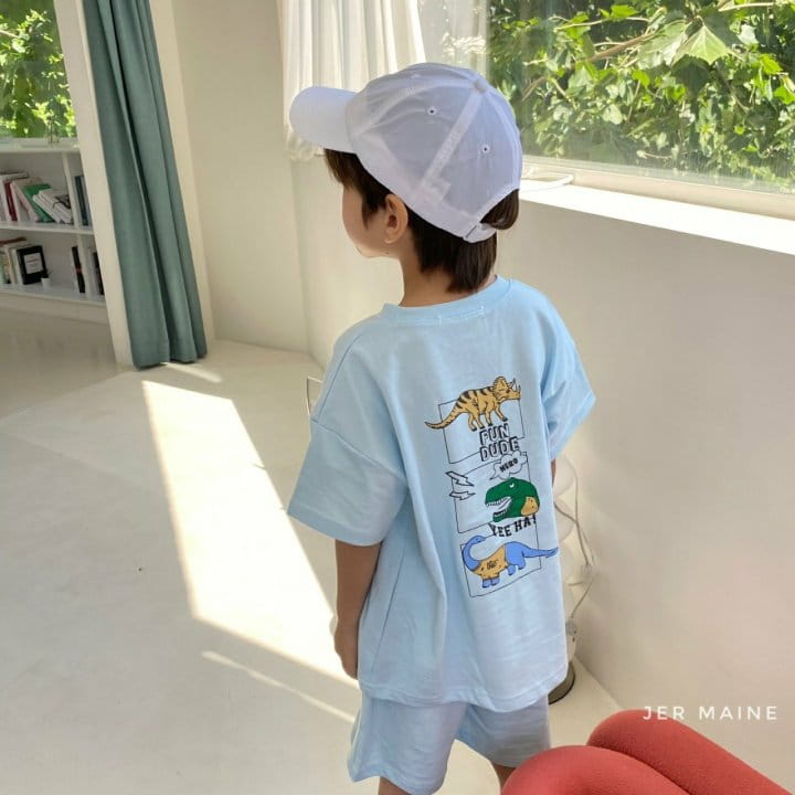 Jermaine - Korean Children Fashion - #kidzfashiontrend - Dino Top Bottom Set - 10