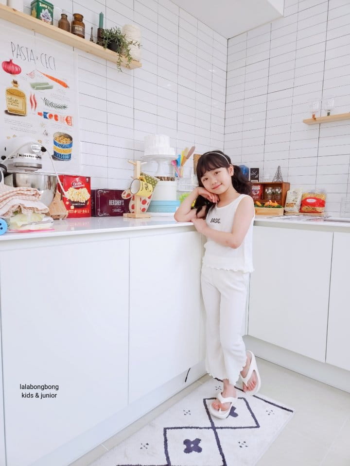 Lalabongbong - Korean Children Fashion - #Kfashion4kids - Cool Pleats Top Bottom Set - 11