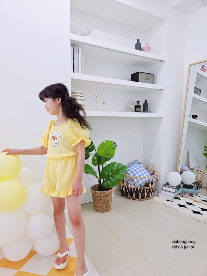 Lalabongbong - Korean Children Fashion - #childofig - Bunny Top Bottom Set - 2