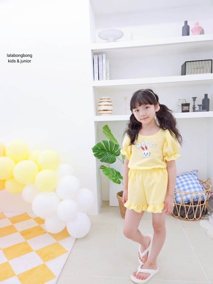Lalabongbong - Korean Children Fashion - #kidsstore - Bunny Top Bottom Set - 8