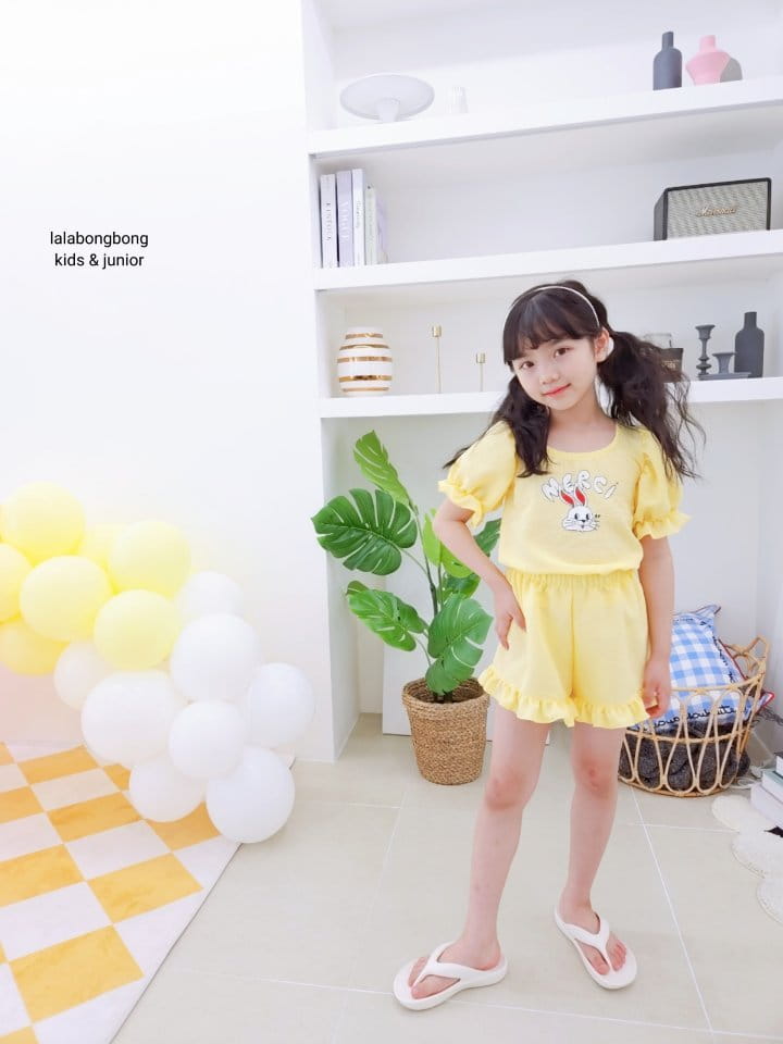 Lalabongbong - Korean Children Fashion - #stylishchildhood - Bunny Top Bottom Set