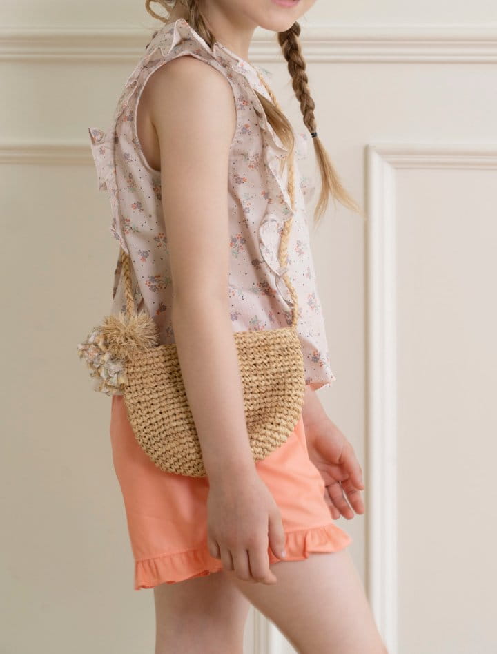 Le Bev - Korean Children Fashion - #fashionkids - Cotton Frill Shorts Orange