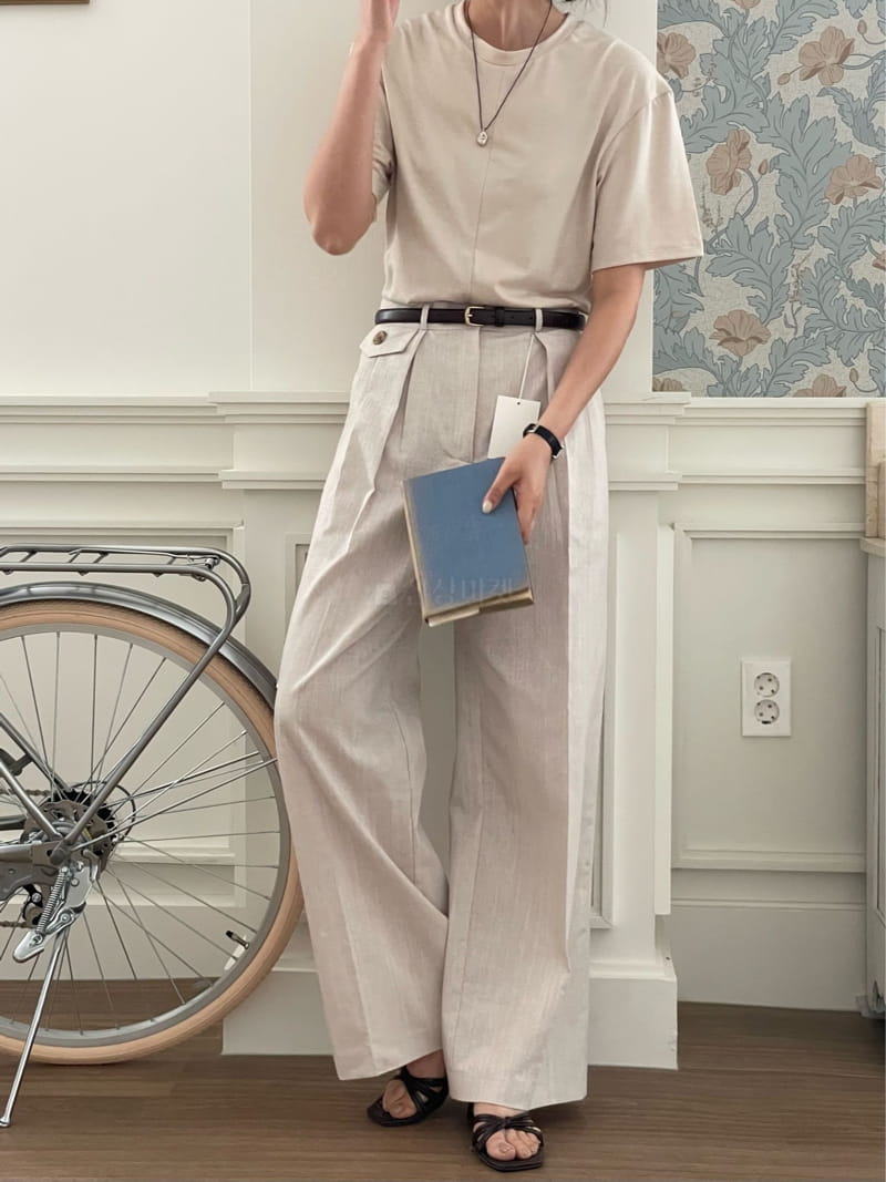 Lewin - Korean Women Fashion - #momslook - Button Pants - 12