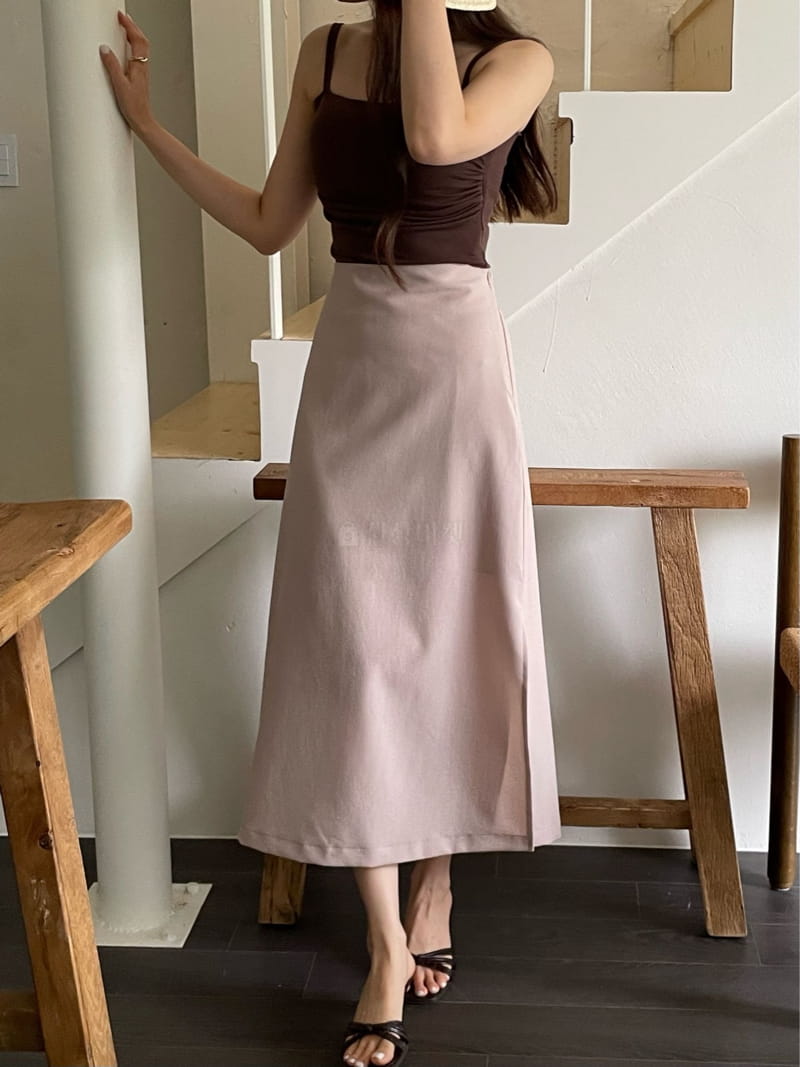 Lewin - Korean Women Fashion - #momslook - Mori Slit Skirt - 3