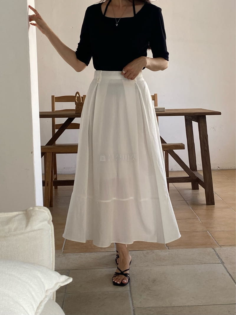Lewin - Korean Women Fashion - #pursuepretty - Aqua Skirt