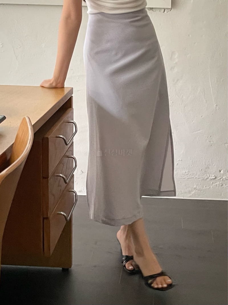 Lewin - Korean Women Fashion - #vintageinspired - Mori Slit Skirt - 5