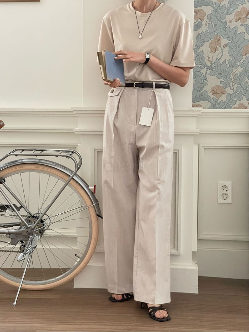 Lewin - Korean Women Fashion - #womensfashion - Button Pants - 11