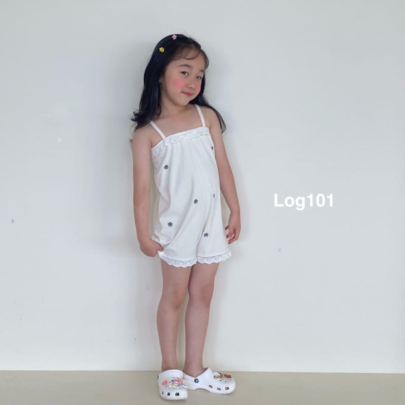 Log101 - Korean Children Fashion - #stylishchildhood - Flower Jumpsuit - 7