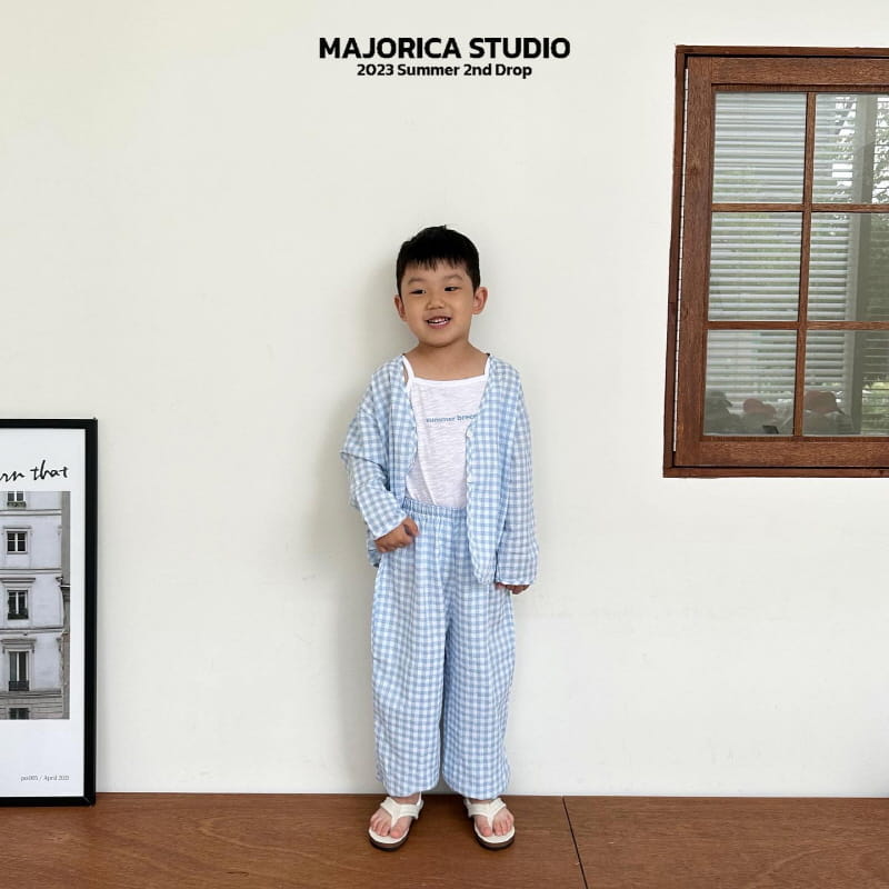 Majorica - Korean Children Fashion - #Kfashion4kids - Gobang Sleeveless Cardigan Pants Set - 10