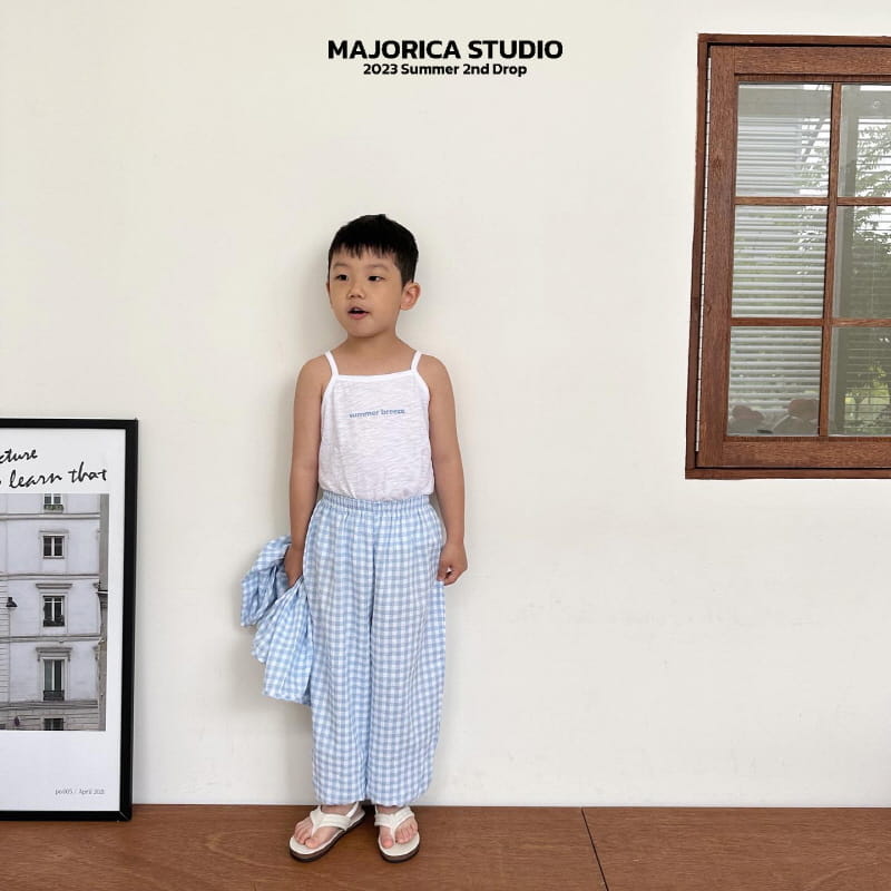 Majorica - Korean Children Fashion - #childrensboutique - Gobang Sleeveless Cardigan Pants Set - 4