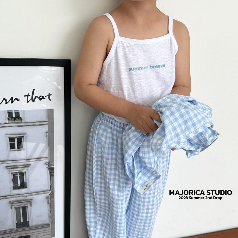Majorica - Korean Children Fashion - #discoveringself - Gobang Sleeveless Cardigan Pants Set - 5