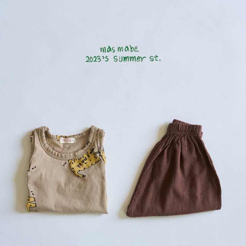 Masmabe - Korean Baby Fashion - #babyboutique - Tong Cheetah Sleeveless - 3