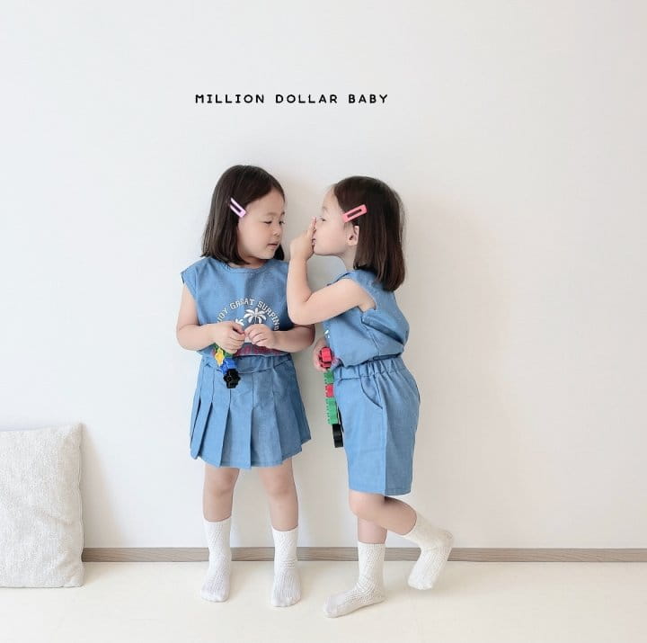 Million Dollar Baby - Korean Children Fashion - #kidsshorts - Summer Skirt Set - 4