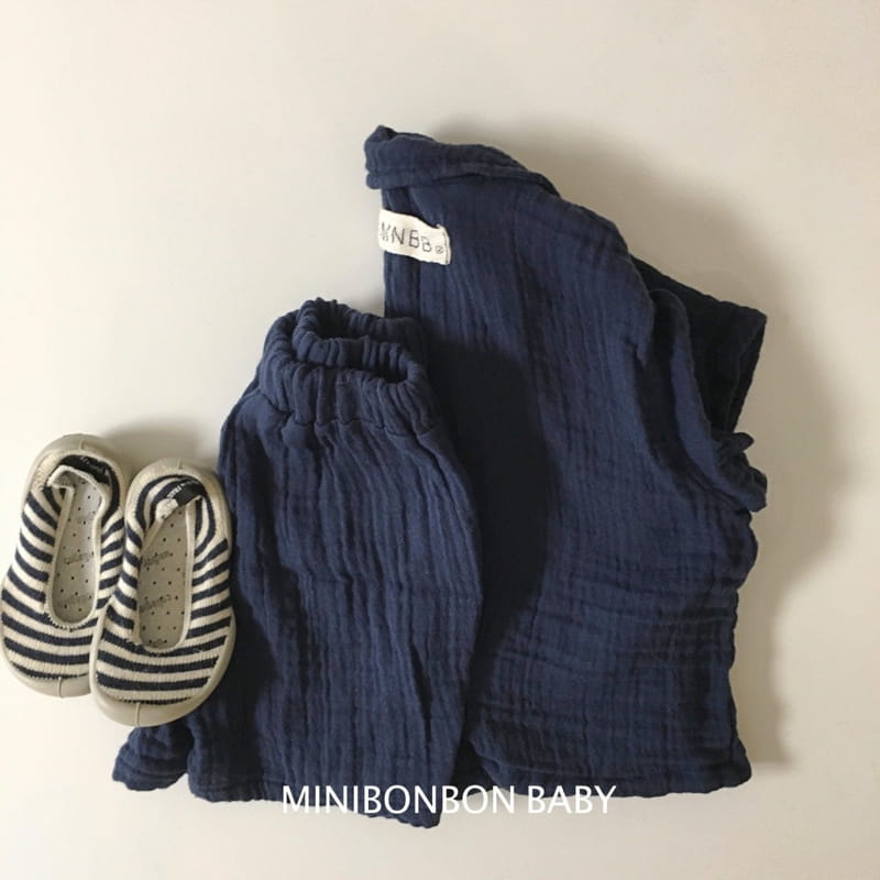 Mini Bongbong - Korean Baby Fashion - #babyoninstagram - Half Top Bottom Set - 8