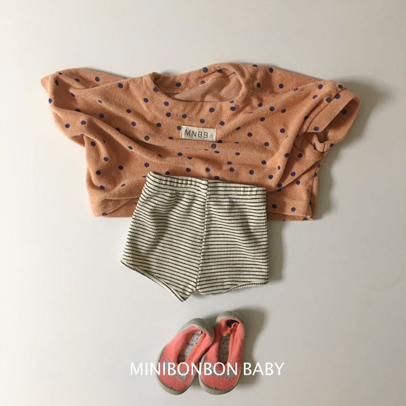 Mini Bongbong - Korean Baby Fashion - #babyoninstagram - Dot Short Tee - 2