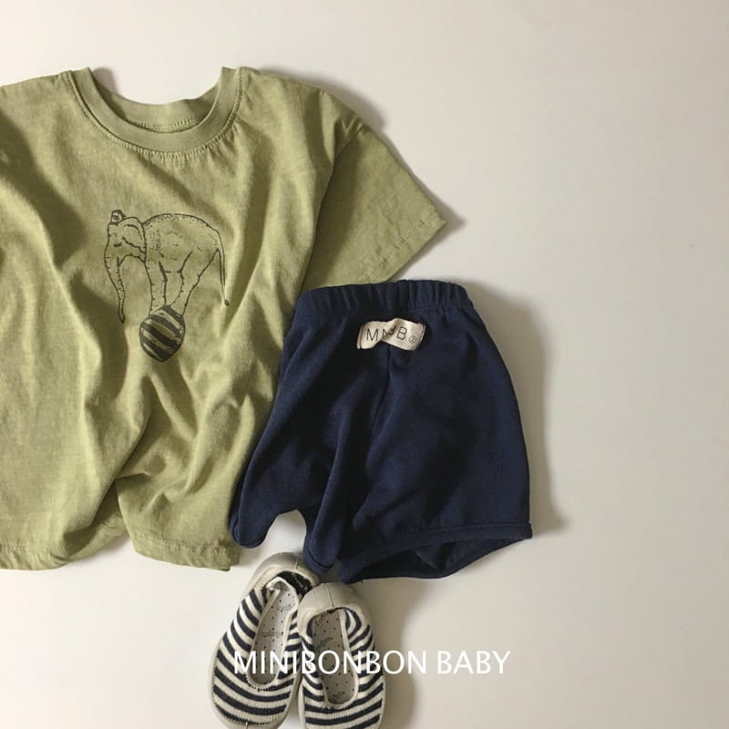 Mini Bongbong - Korean Baby Fashion - #babyoutfit - Elephant Tee - 5