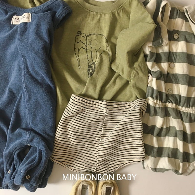 Mini Bongbong - Korean Baby Fashion - #babyoutfit - Elephant Tee - 6