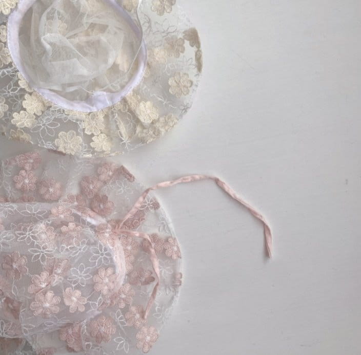 Miso - Korean Baby Fashion - #babyboutiqueclothing - Lace Flower Bucket Hat - 6