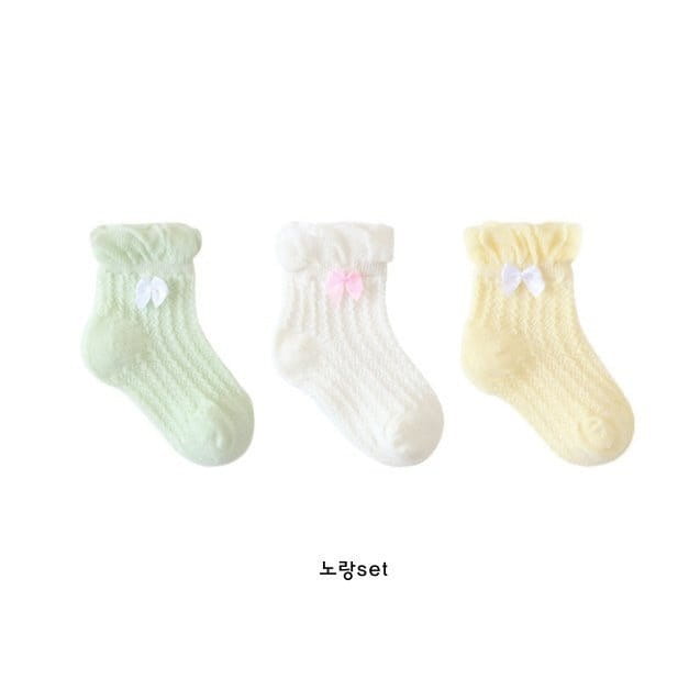 Miso - Korean Baby Fashion - #babyoutfit - Pretty Socks Set