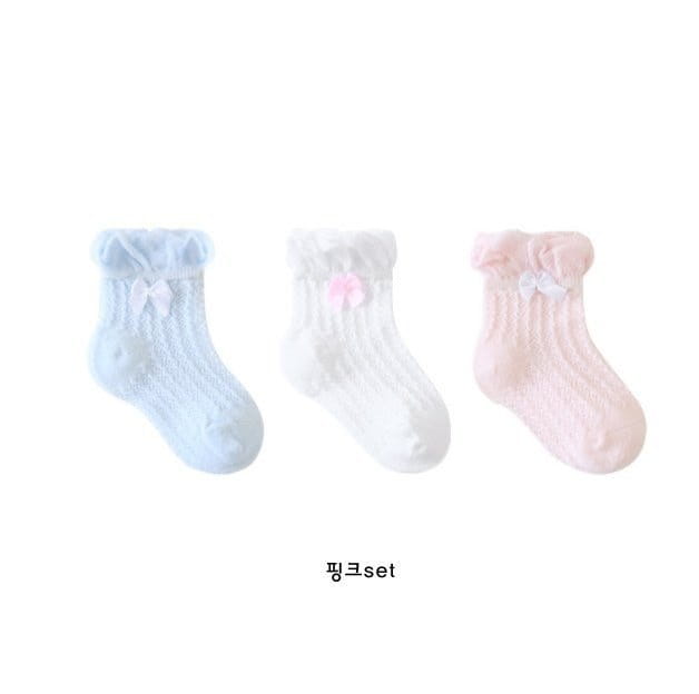 Miso - Korean Baby Fashion - #babywear - Pretty Socks Set - 2