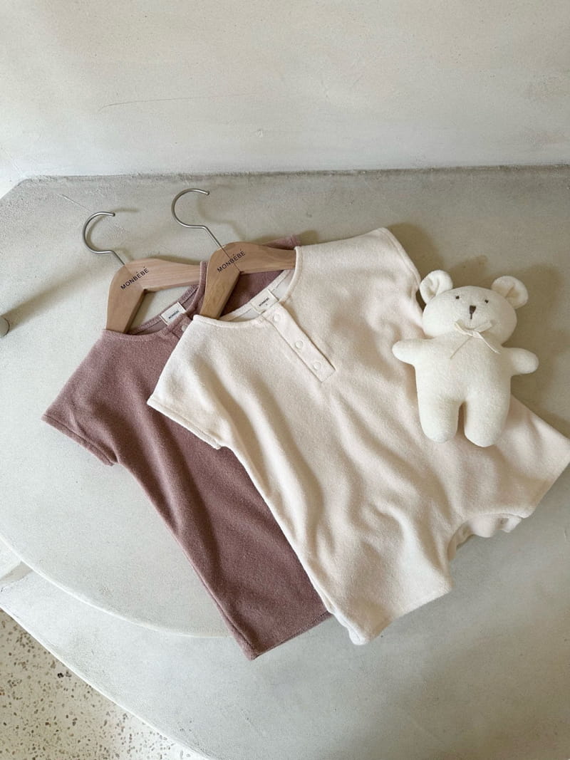 Monbebe - Korean Baby Fashion - #babyboutique - Teddy Terry Bodysuit - 2