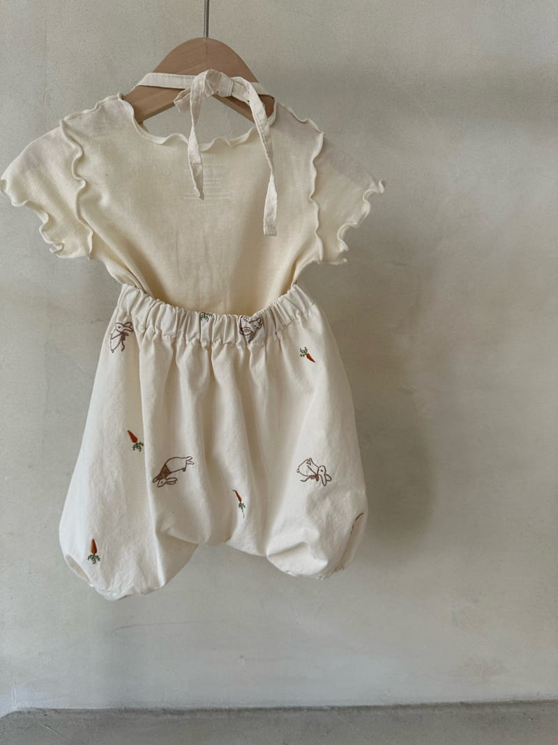 Monbebe - Korean Baby Fashion - #babyoutfit - Petter Rabbit Bodysuit - 5