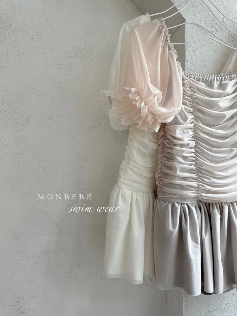 Monbebe - Korean Women Fashion - #momslook - Swan Swimwear Mom - 2