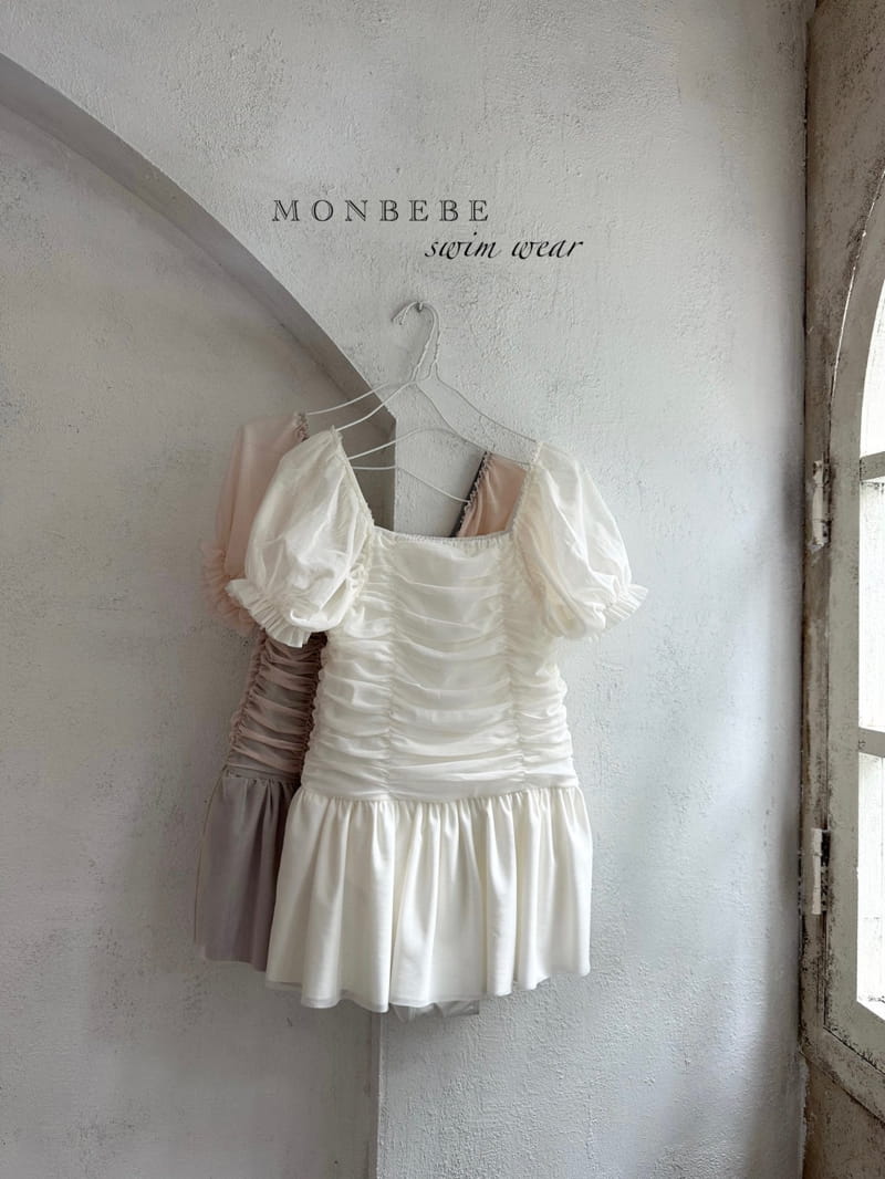 Monbebe - Korean Women Fashion - #momslook - Swan Swimwear Mom - 8
